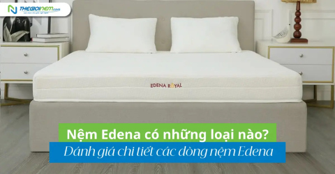 Nệm Edena có những loại nào? Đánh giá chi tiết các dòng nệm Edena