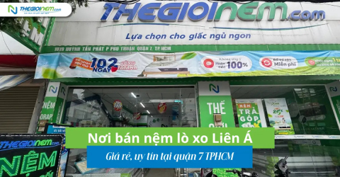 Địa chỉ bán nệm lò xo Liên Á chính hãng tại Quận 7. Chuyên dòng nệm lò xo êm ái, thoáng khí với chính sách trả góp 0%, khuyến mãi sâu và bảo hành lên đến 10 năm