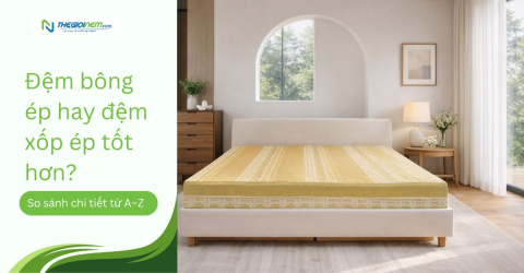 Đệm bông ép hay đệm xốp ép tốt hơn? So sánh chi tiết từ A–Z (2026)