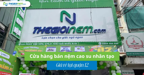 Cửa hàng bán nệm cao su nhân tạo giá rẻ tại quận 12