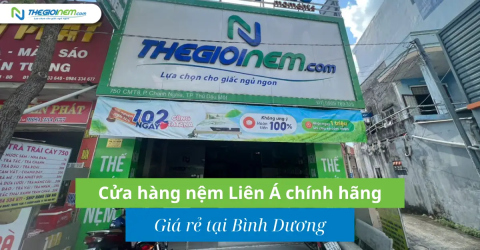 Cửa hàng nệm Liên Á chính hãng giá rẻ tại Bình Dương | Thegioinem.com