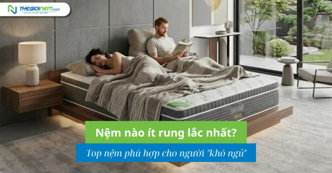 Nệm nào ít rung lắc nhất? Top nệm phù hợp cho người "khó ngủ"