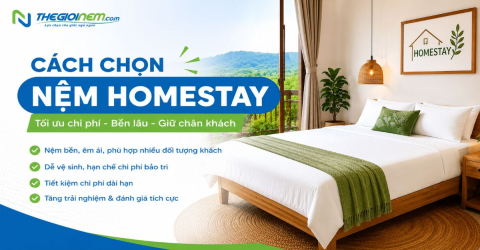 cách chọn nệm homestay giup giam chi phi bao hanh dai han