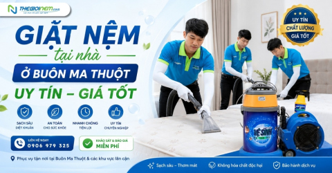 Dịch vụ giặt nệm tại nhà ở Buôn Ma Thuột uy tín, giá tốt