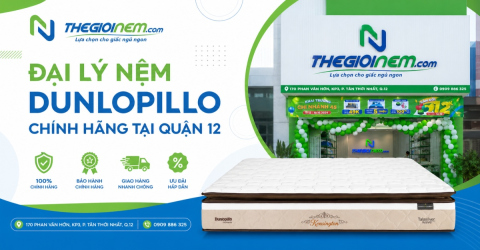Đại lý nệm Dunlopillo chính hãng tại quận 12