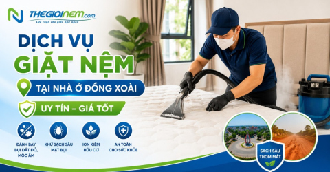 dịch vụ giặt nệm tại nhà ở Đồng Xoài uy tín giá tốt
