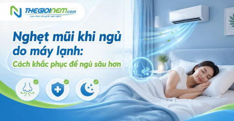 Nghẹt mũi khi ngủ do máy lạnh: Cách khắc phục để ngủ sâu hơn