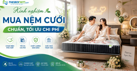 Kinh nghiệm mua nệm cưới chuẩn, tối ưu chi phí