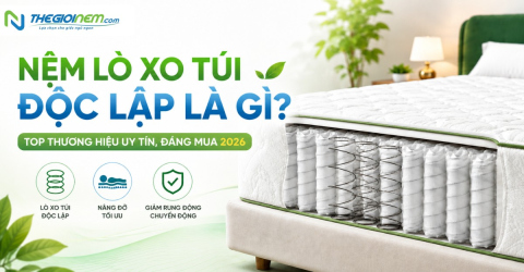Nệm lò xo túi độc lập là gì? Top thương hiệu uy tín đáng mua