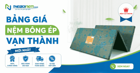 Bảng Giá Nệm Bông Ép Vạn Thành Giá Rẻ Mới Nhất 2026