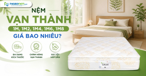 Nệm Vạn Thành 1m, 1m2, 1m4, 1m6, 1m8 giá bao nhiêu?
