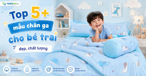 Top 5+ mẫu chăn ga cho bé trai cute, giá rẻ
