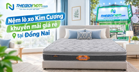 Nệm lò xo Kim Cương khuyến mãi giá rẻ tại Đồng Nai