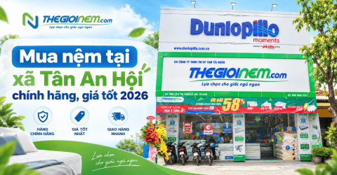 Mua nệm tại xã Tân An Hội chính hãng, giá tốt 2026