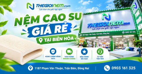 Nệm Cao Su Giá Rẻ Tại Biên Hoà