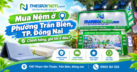 Mua nệm ở Phường Trấn Biên, TP. Đồng Nai chính hãng, giá tốt ở đâu?