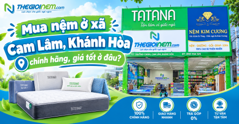 Mua nệm ở xã Cam Lâm, Khánh Hòa chính hãng, giá tốt ở đâu?