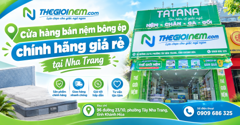 Cửa hàng bán nệm bông ép chính hãng giá rẻ tại Nha Trang