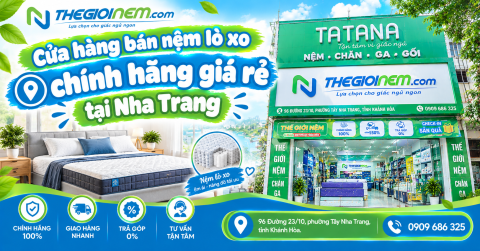 Cửa hàng bán nệm lò xo chính hãng giá rẻ tại Nha Trang