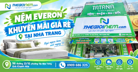Nệm Everon Khuyến Mãi Giá Rẻ Tại Nha Trang